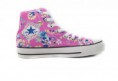 Zapatillas de deporte del flower power Rosa All Star Hi Top
